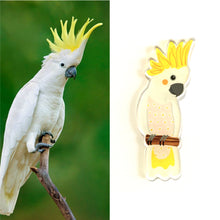 Load image into Gallery viewer, Sulphur Crested Cockatoo Pin
