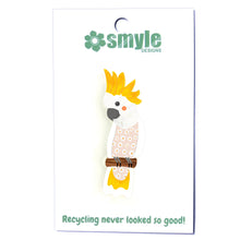 Load image into Gallery viewer, Sulphur Crested Cockatoo Pin
