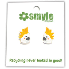 Load image into Gallery viewer, Sulphur Crested Cockatoo Studs
