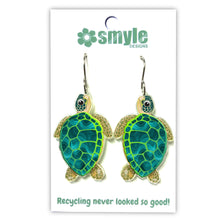 Load image into Gallery viewer, Green Sea Turtle Earrings
