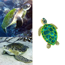 Load image into Gallery viewer, Green Sea Turtle Studs
