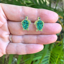Load image into Gallery viewer, Green Sea Turtle Studs

