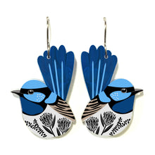 Load image into Gallery viewer, Fairy Wren Earrings

