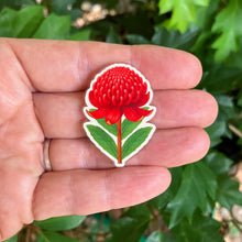 Load image into Gallery viewer, Waratah Pin - Floral Emblem of New South Wales
