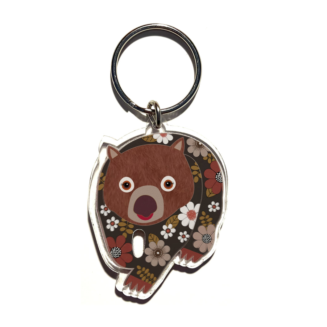 Wombat Keyring