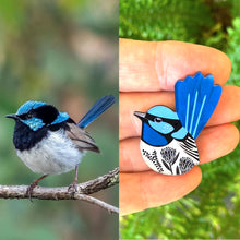 Load image into Gallery viewer, Fairy Wren Pin
