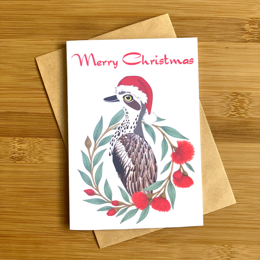 Christmas Curlew Greeting Card