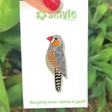 Load image into Gallery viewer, Zebra Finch Pin
