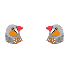 Load image into Gallery viewer, Zebra Finch Studs
