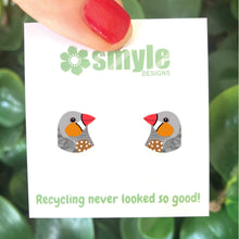 Load image into Gallery viewer, Zebra Finch Studs
