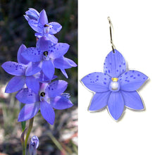 Load image into Gallery viewer, Spotted Sun Orchid Earrings
