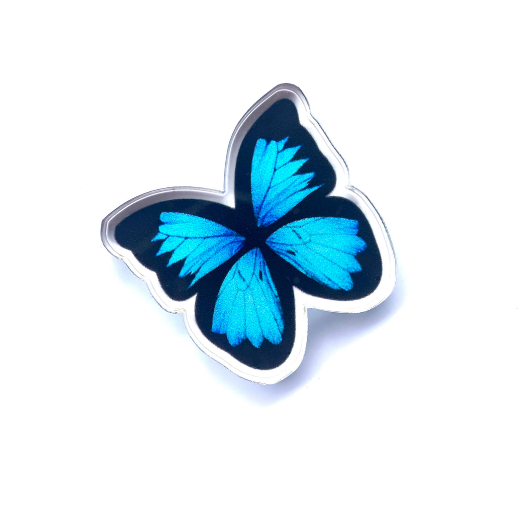 Blue Butterfly Smyle-Pin