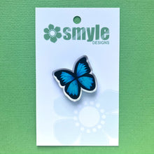 Load image into Gallery viewer, Blue Butterfly Smyle-Pin
