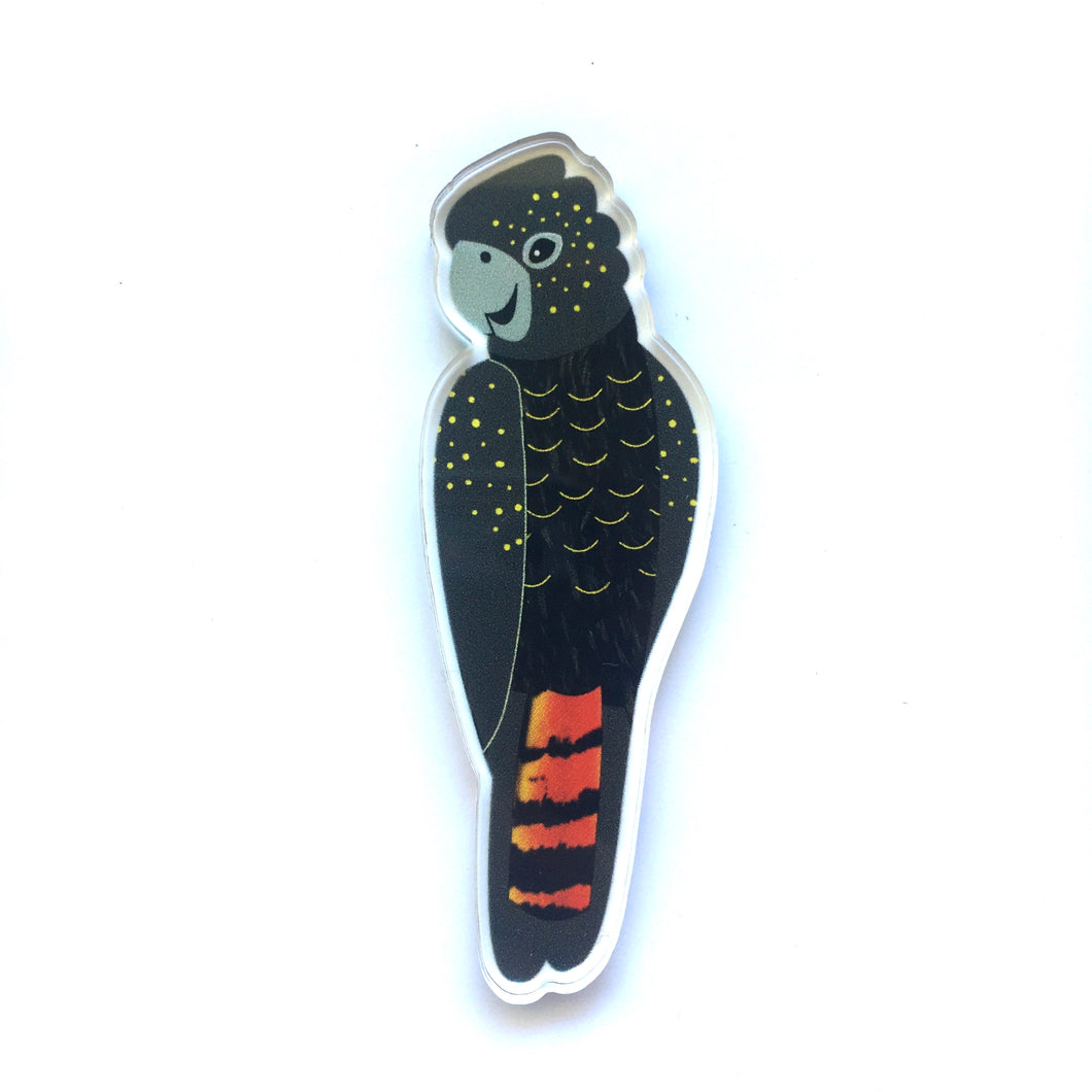 Black Cockatoo Smyle-Pin