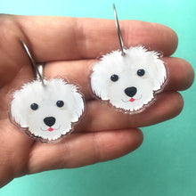 Load image into Gallery viewer, Maltese Poodle Earrings

