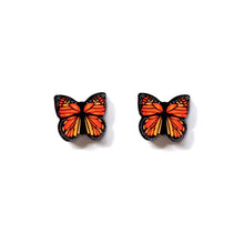 Load image into Gallery viewer, Monarch Butterfly Studs
