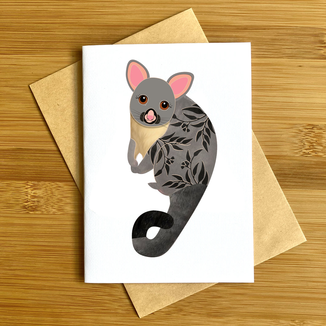 Possum Greeting Card
