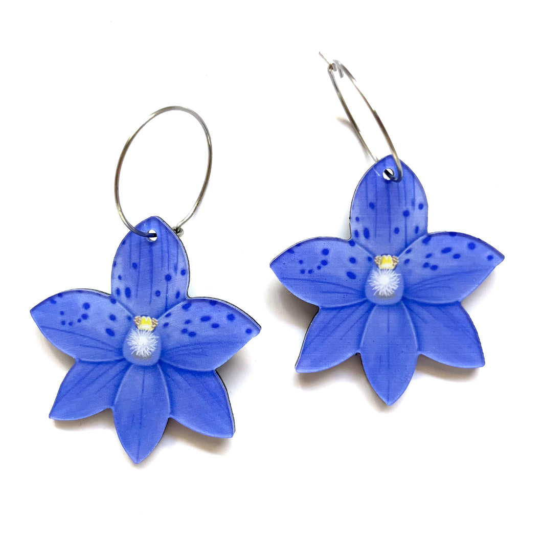 Spotted Sun Orchid Earrings