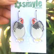 Load image into Gallery viewer, White Chicken Earrings
